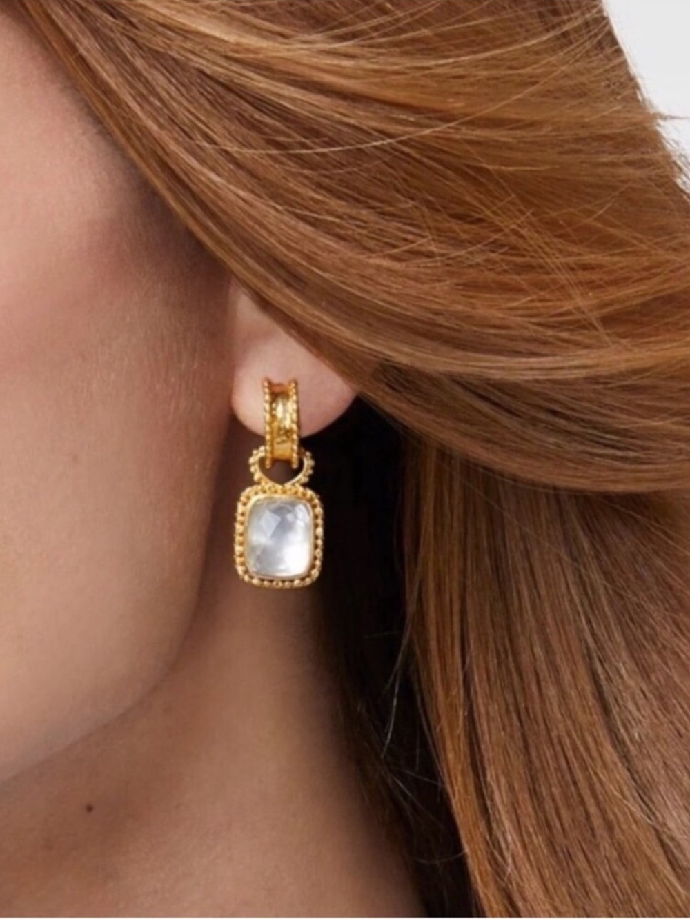 NWOT Julie Vos Marbella Hoop And Charm Earring - Picture 2 of 9